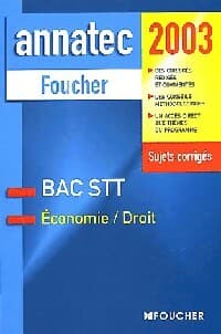 Economie / Droit Série STT : Sujets 1997 - Collectif